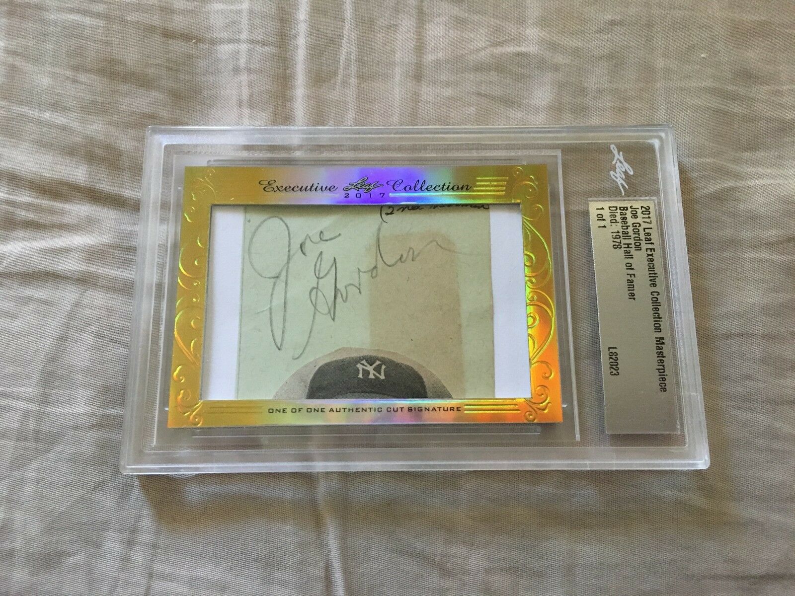 Baseball Leaf Cut Signature Cards