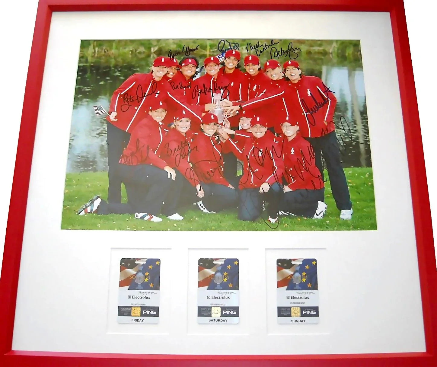 LPGA Golf Autographs Balls Caps Cards Flags & Photos Annika