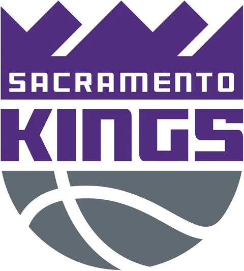 Sacramento Kings logo with purple crown and stylized basketball, NBA team emblem