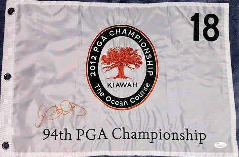 2012 PGA Championship Kiawah 18th hole golf flag with signature, 94th PGA memorabilia