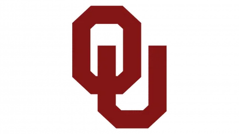 Oklahoma Sooners maroon interlocking OU logo on a transparent background