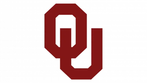 Oklahoma Sooners maroon interlocking OU logo on a transparent background