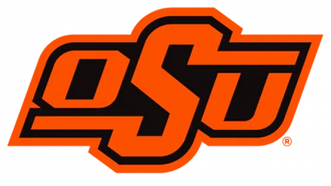 Oklahoma State Cowboys OSU orange and black logo, NCAA college sports emblem