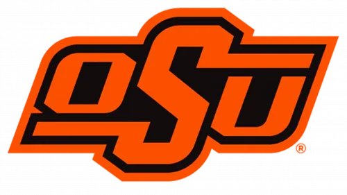Oklahoma State Cowboys OSU orange and black logo, NCAA college sports emblem