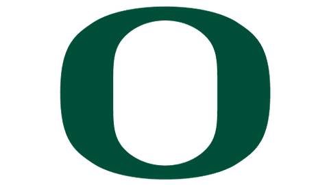 Oregon Ducks green O logo on transparent background, NCAA college sports emblem