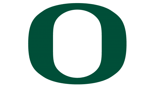 Oregon Ducks green O logo on transparent background, NCAA college sports emblem