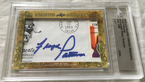 Leaf Executive Collection boxing autograph card, cut signature, collectible sports memorabilia