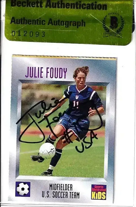 Julie Foudy Autographs