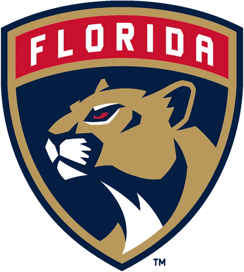 Florida Panthers NHL logo featuring a stylized panther head in a shield design