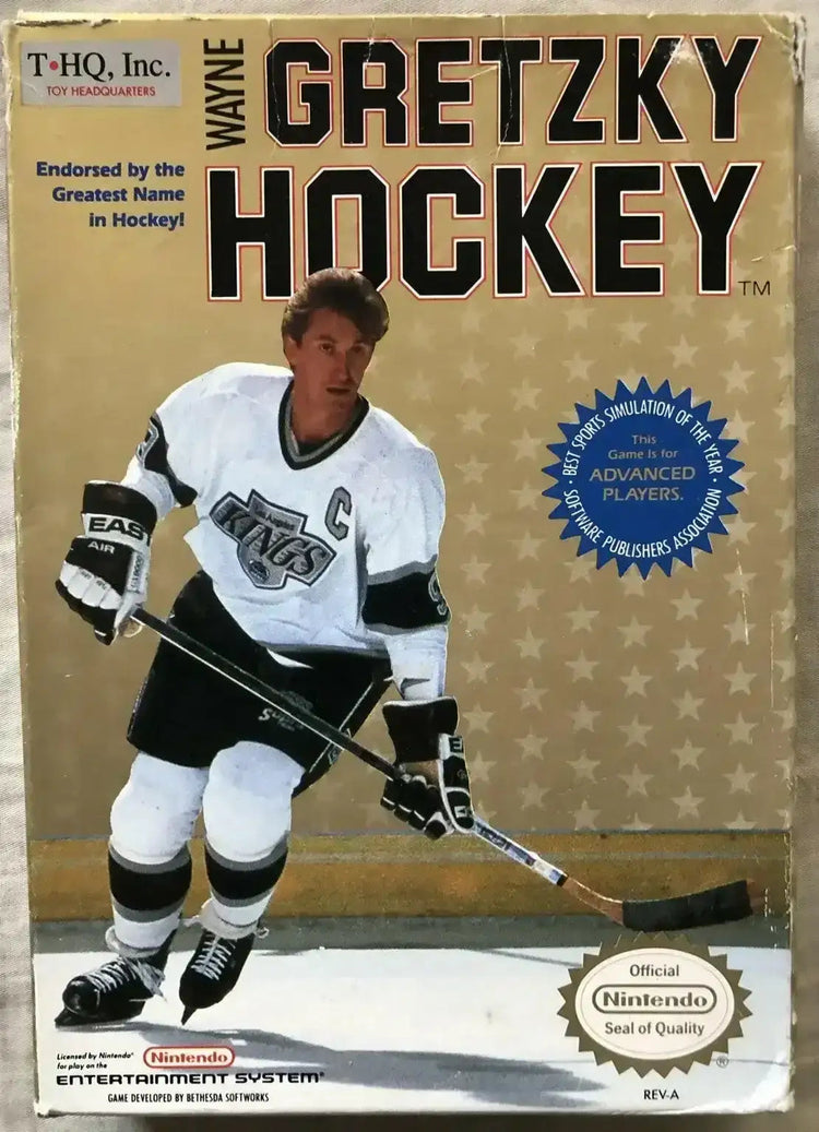 Signed photo of Los Angeles Kings hockey player skating with stick and puck on ice rink