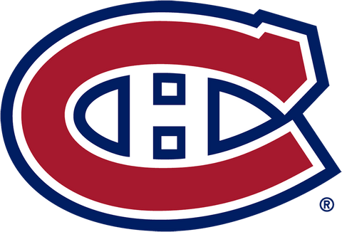 Montreal Canadiens red, white, and blue NHL hockey team logo with stylized C and H