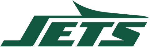 New York Jets 2024 logo in green with white bold lettering and football graphic