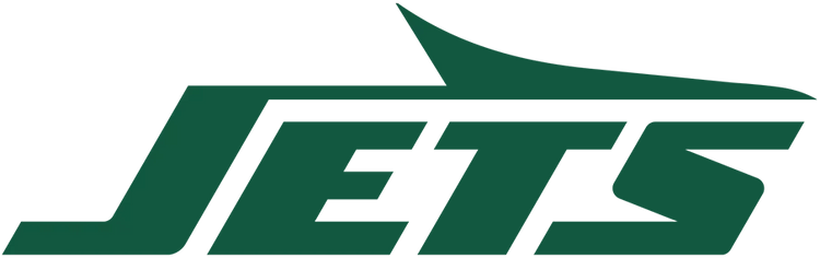 New York Jets 2024 logo in green with white bold lettering and football graphic