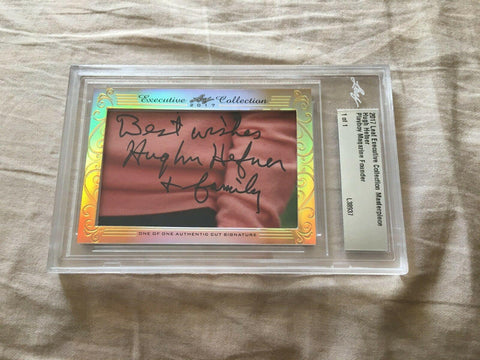 2017 Leaf Executive Collection card with authentic cut signature in case, autographed memorabilia