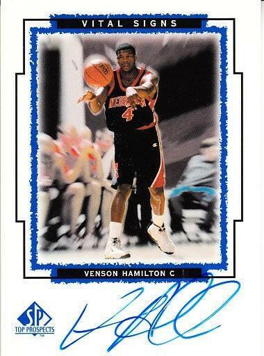 Venson Hamilton certified signed Nebraska 1999 SP Top Prospects card - AutographsForSale.com