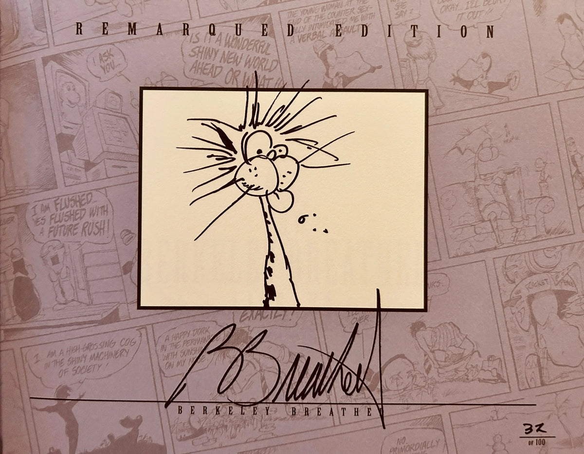 Berke Breathed signed Outland Complete Library book Bill Cat remarqued - AutographsForSale.com