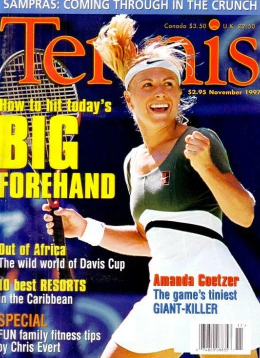 Amanda Coetzer November 1997 Tennis magazine Issue No Label - AutographsForSale.com