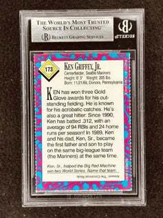 Ken Griffey Jr signed Mariners 1993 SI for Kids card BAS certified - AutographsForSale.com