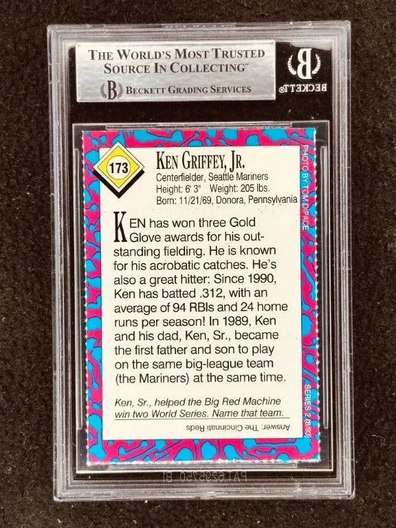 Ken Griffey Jr signed Mariners 1993 SI for Kids card BAS certified - AutographsForSale.com