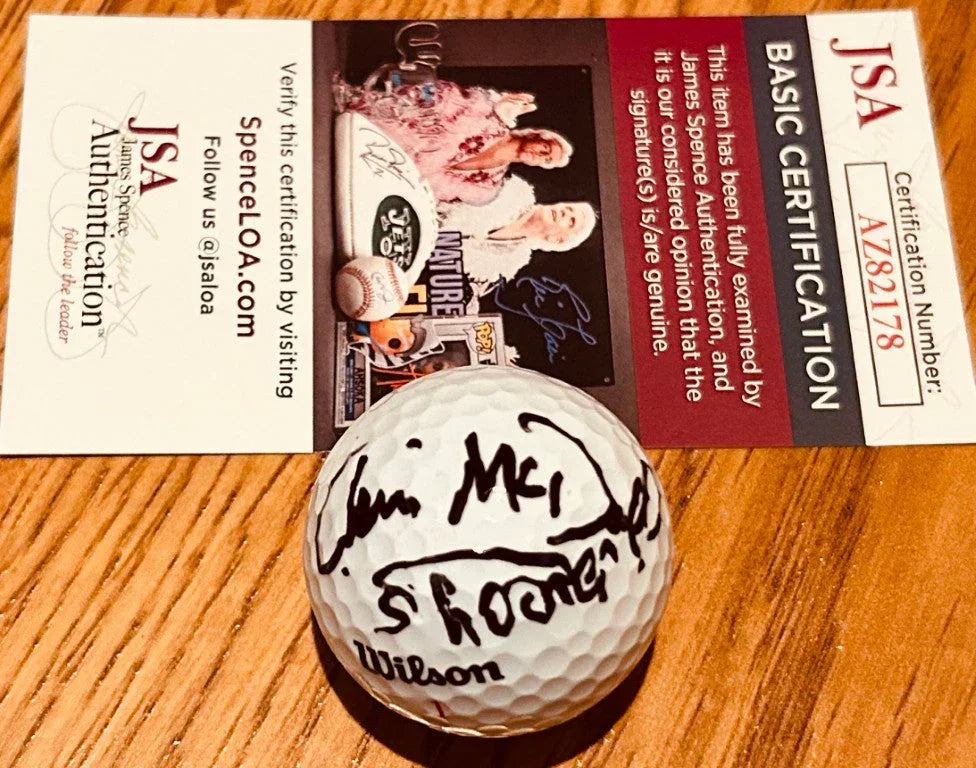 Christopher McDonald autographed golf ball inscribed Shooter JSA Happy Gilmore - AutographsForSale.com