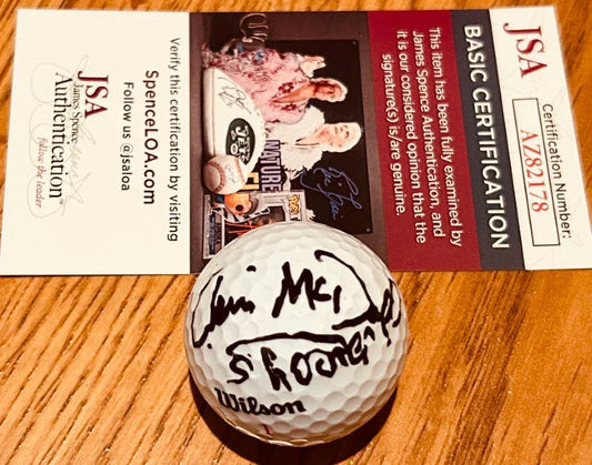 Christopher McDonald autographed golf ball inscribed Shooter JSA Happy Gilmore - AutographsForSale.com