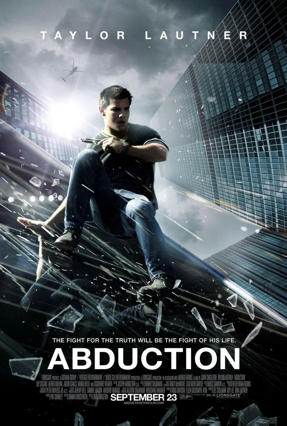 Abduction Full Size 27x40 2011 movie poster Taylor Lautner - AutographsForSale.com