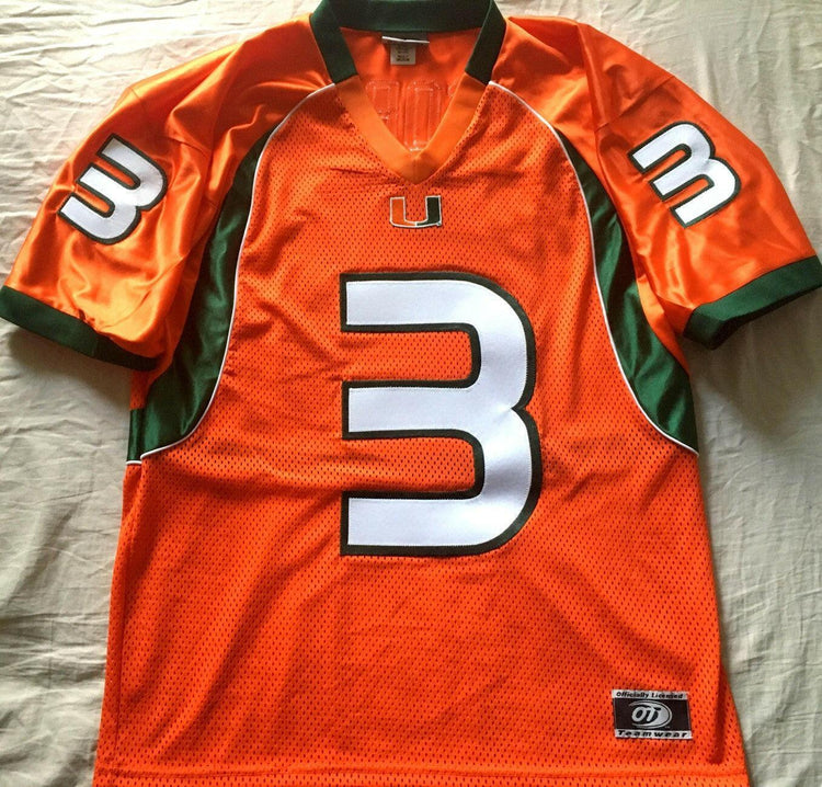 Frank Gore 2004 Miami Hurricanes orange OT Teamwear stitched jersey - AutographsForSale.com
