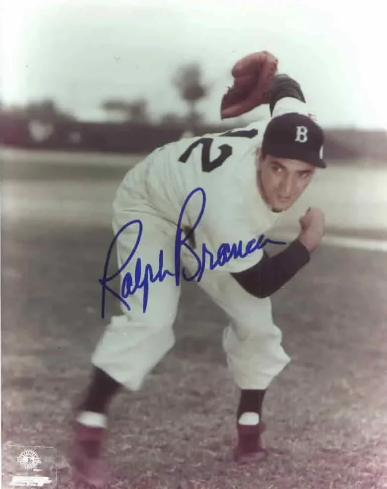 Ralph Branca autographed Brooklyn Dodgers 8x10 photo - AutographsForSale.com