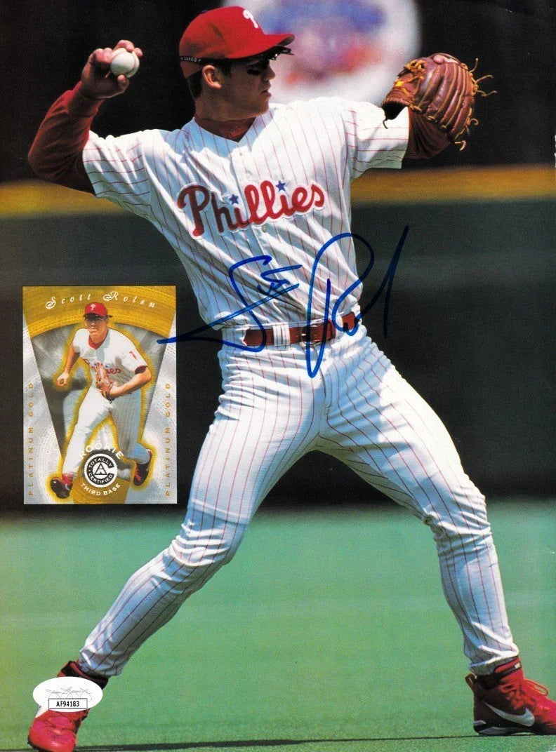 Scott Rolen signed Philadelphia Phillies Beckett Baseball cover photo JSA - AutographsForSale.com