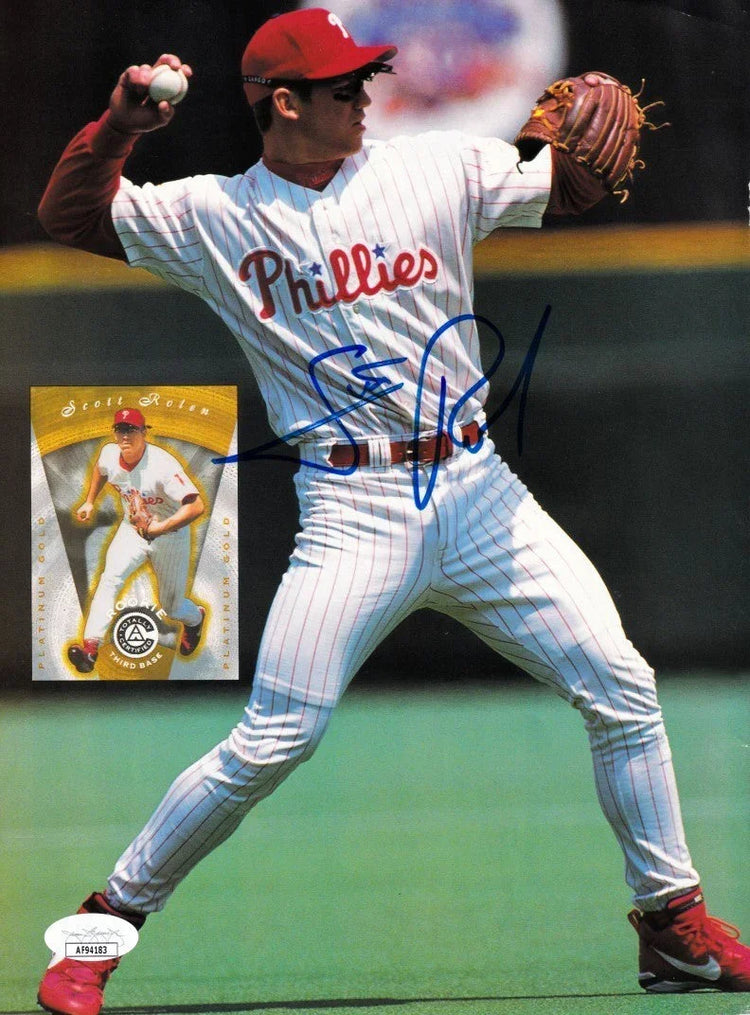 Scott Rolen signed Philadelphia Phillies Beckett Baseball cover photo JSA - AutographsForSale.com