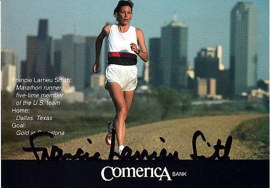 Francie Larrieu Smith McClinton Neal signed 4x5 photo cards - AutographsForSale.com