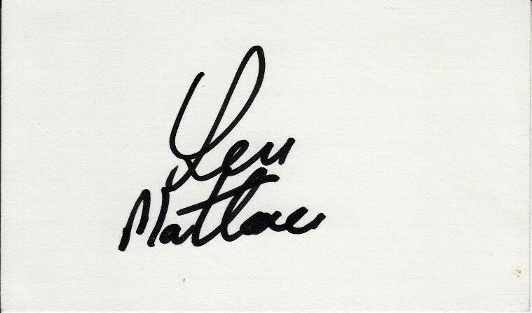 Len Mattiace autographed index card - AutographsForSale.com