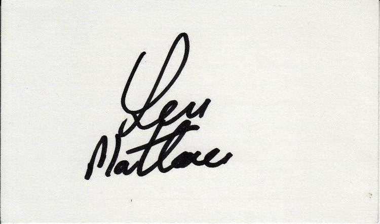 Len Mattiace autographed index card - AutographsForSale.com