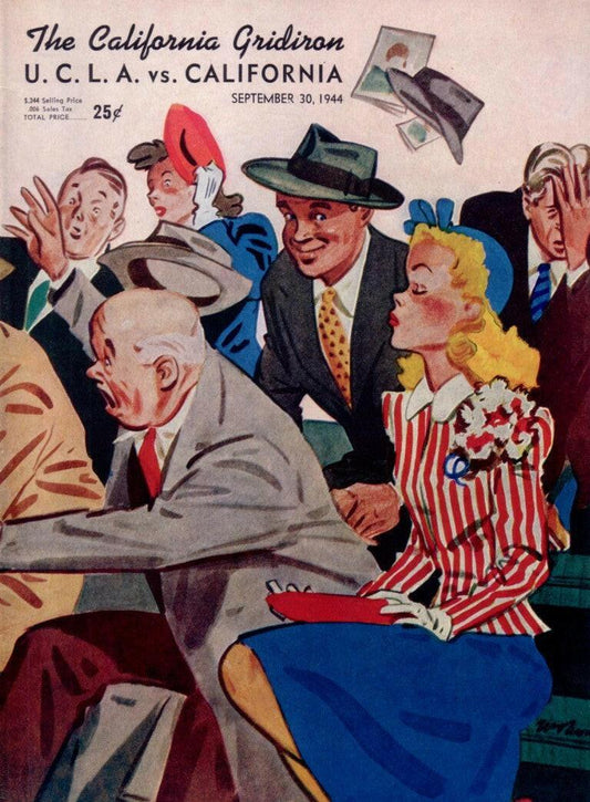 1944 Cal Bears vs UCLA Bruins college football game program (Bob Waterfield Bronko Nagurski) PRISTINE - AutographsForSale.com