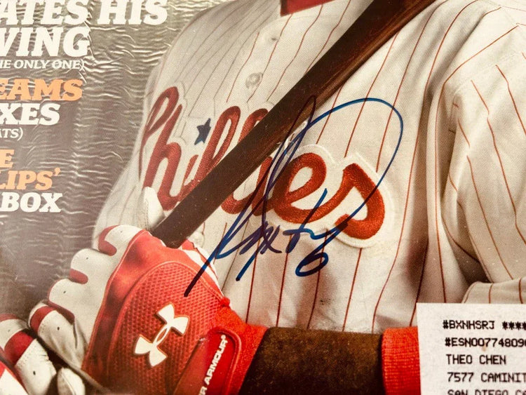 Ryan Howard signed Philadelphia Phillies 2007 ESPN cover framed JSA - AutographsForSale.com