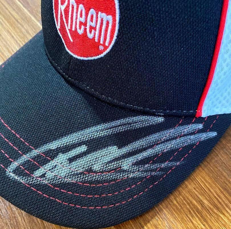 Christopher Bell signed Rheem Gibbs Racing NASCAR cap JSA - AutographsForSale.com