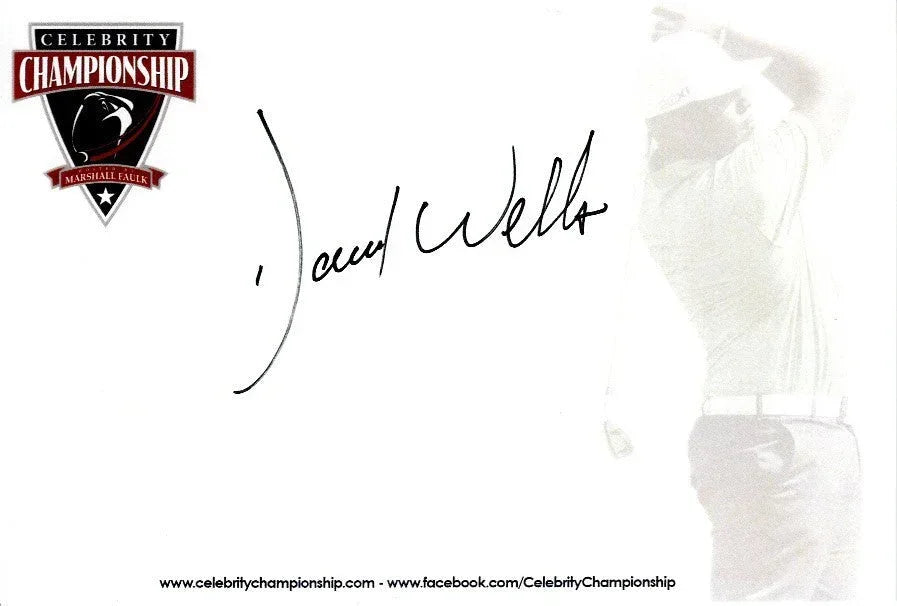 David Wells autographed 4x6 signature card Blue Jays Yankees - AutographsForSale.com