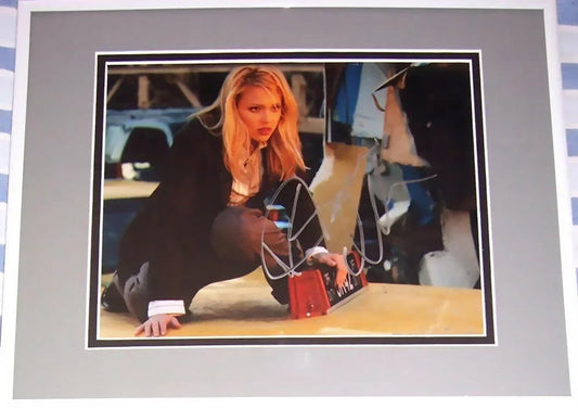 Jessica Alba signed Fantastic 4 8x10 movie photo framed JSA - AutographsForSale.com