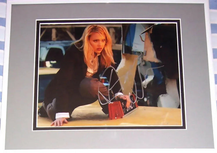 Jessica Alba signed Fantastic 4 8x10 movie photo framed JSA - AutographsForSale.com