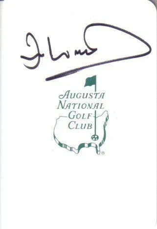Ian Woosnam autographed Augusta National Masters scorecard - AutographsForSale.com