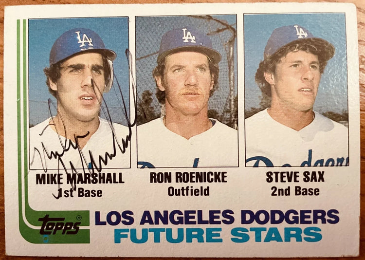 Mike Marshall autographed LA Dodgers 1982 Topps Rookie Card - AutographsForSale.com