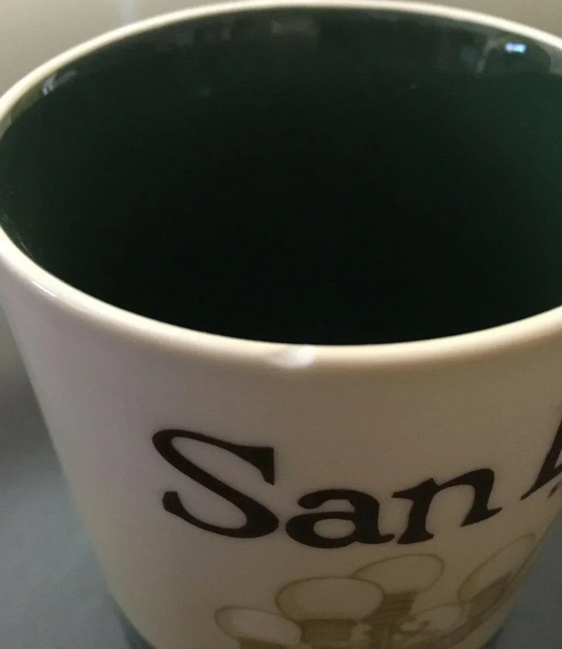 Starbucks San Diego 2008 Global Icon Series 16 oz collector coffee mug EDGE CHIP - AutographsForSale.com