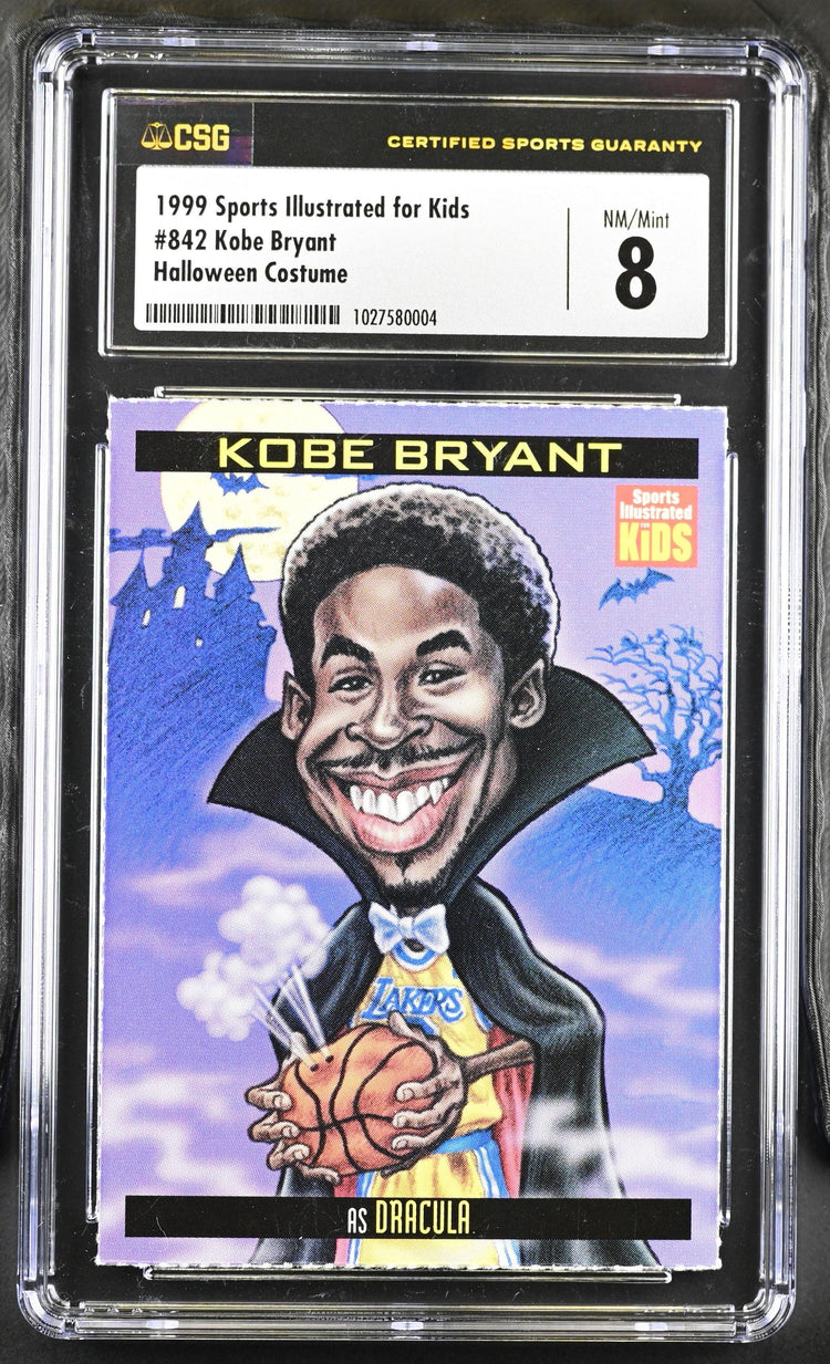 Kobe Bryant LA Lakers 1999 SI for Kids card CSG grade 8 NmMt - AutographsForSale.com