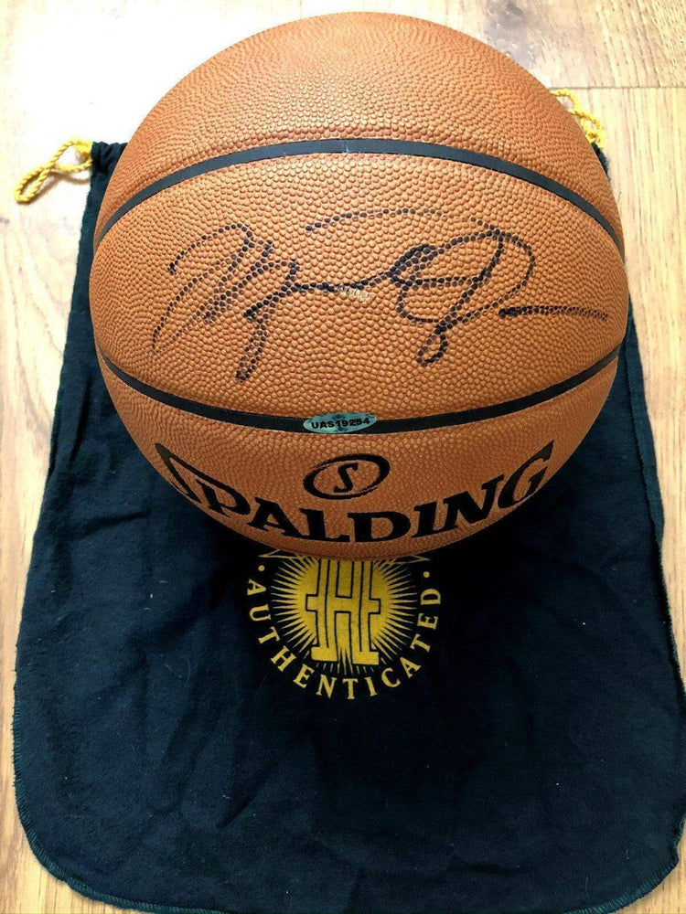 Michael Jordan signed UDA Spalding NBA game basketball Chicago Bulls - AutographsForSale.com