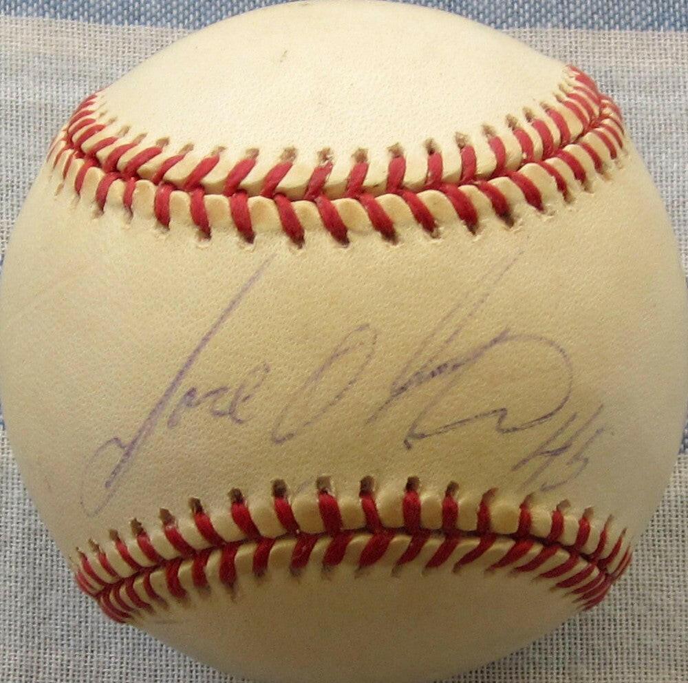 Jose Oliva signed NL baseball Atlanta Braves St Louis Cardinals - AutographsForSale.com