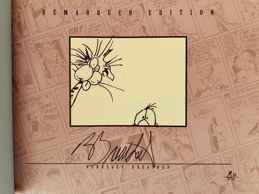 Berke Breathed autographed Bloom County Complete Library Volume 5 book (Bill the Cat AND Opus remarqued) #80/100 - AutographsForSale.com