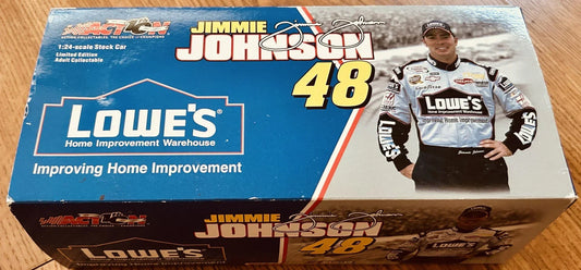 Jimmie Johnson autographed 2002 Lowe’s 1:24 Action Collectibles diecast car JSA - AutographsForSale.com