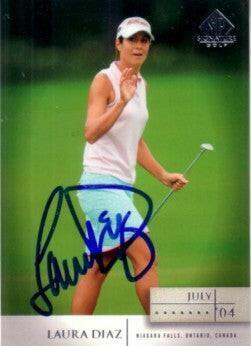 Laura Diaz autographed 2004 SP Signature golf card - AutographsForSale.com