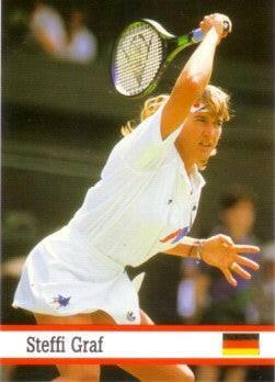 Steffi Graf 1993 Fax Pax World of Sport tennis card - AutographsForSale.com