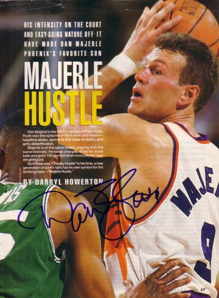 Dan Majerle autographed Phoenix Suns magazine photo - AutographsForSale.com